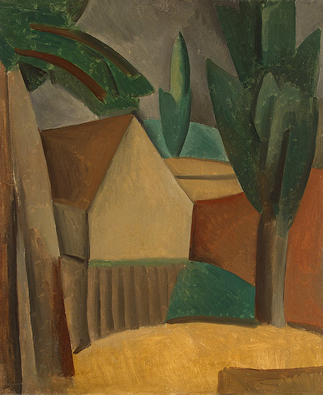 House in a Garden, 1908 - Пабло Пикассо