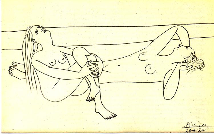 Nudes in Reverie, 1920 - 畢卡索