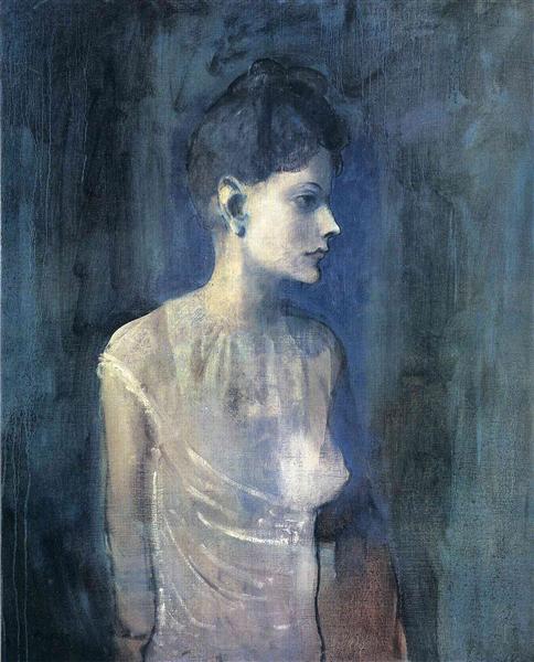 Portrait of seniora Soler (Girl in a chemise), 1903 - 畢卡索