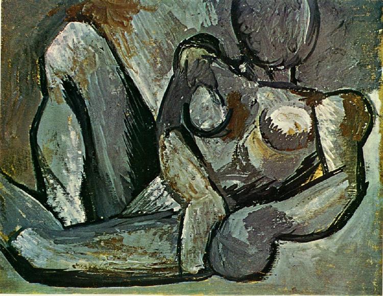 Лежача оголена, 1908 - Пабло Пікассо