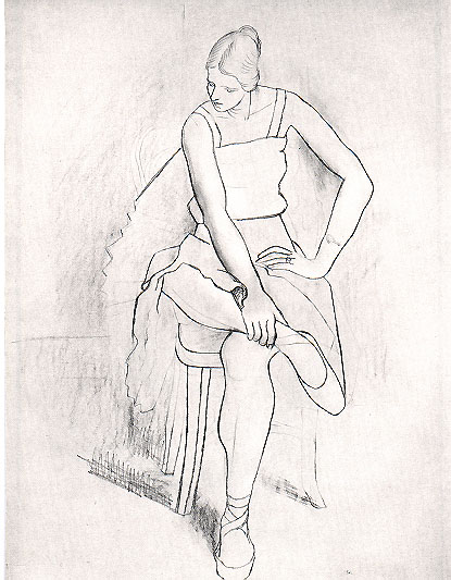 Seated woman (Olga), 1920 - Pablo Picasso
