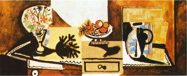 Натюрморт на комоді, 1955 - Пабло Пікассо