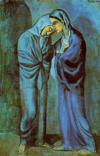 The Visit  (The two sisters), 1902 - Pablo Picasso