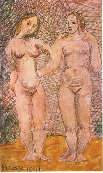 Two nude women, 1906 - 畢卡索