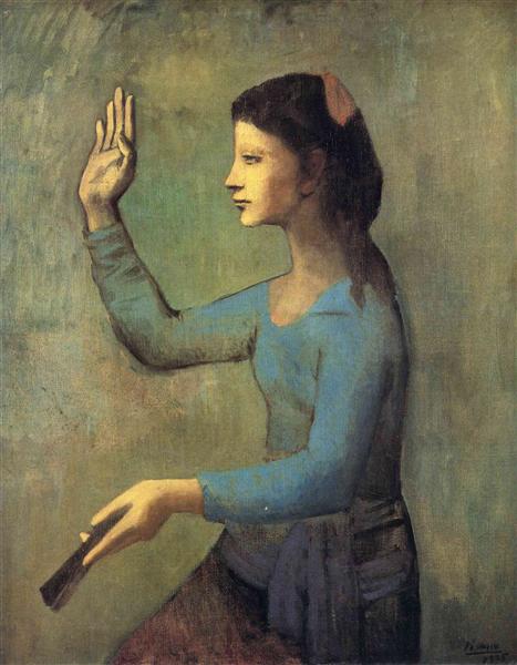 Жінка з віялом, 1905 - Пабло Пікассо