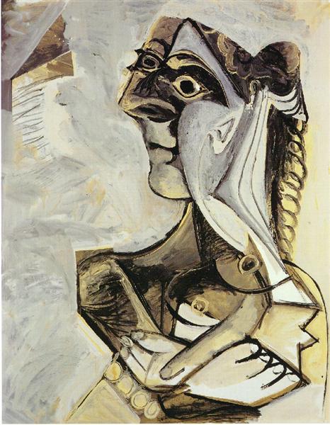 Woman with braid, 1971 - Пабло Пикассо