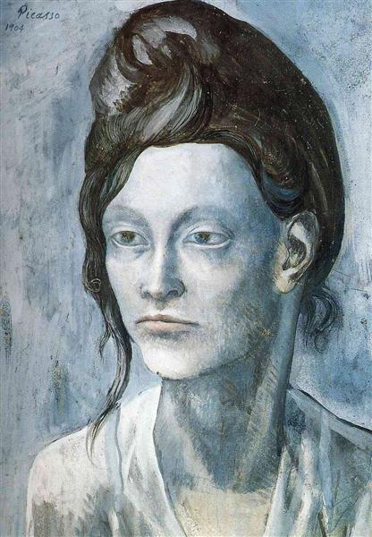 Woman with her ​​hair in a small bun, 1904 - Pablo Picasso