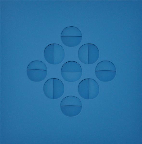 Intersuperficie curva dall'azzurro, 1967 - Paolo Scheggi