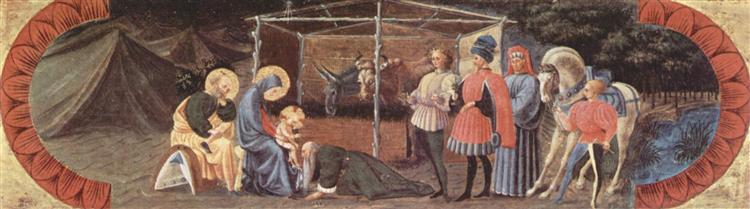 Scene Adoration of the Three Kings, 1435 - 1440 - Паоло Учелло