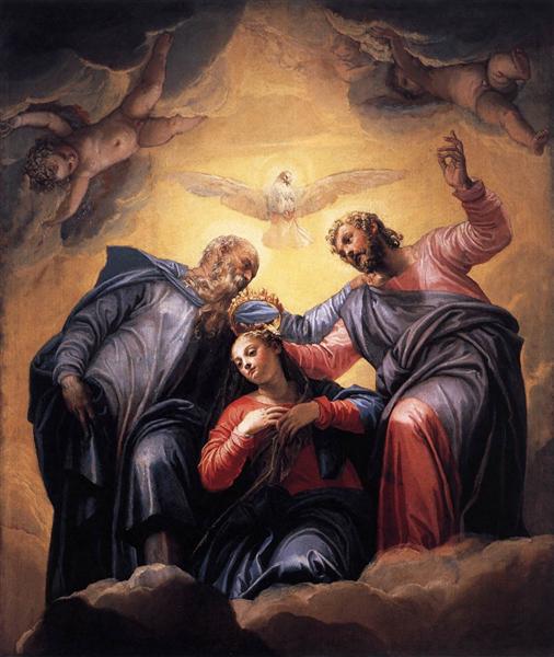 Coronation of the Virgin, 1555 - Паоло Веронезе
