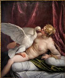 Leda and the Swan in the Palace of Fesch Ajaccio - 委羅内塞
