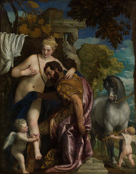 Mars et Vénus réunis par Cupidon, c.1570 - Paul Véronèse