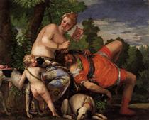 Venus y Adonis - Paolo Veronese
