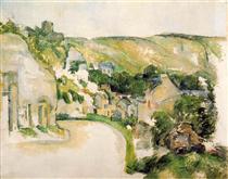 A Turn in the Road at La Roche-Guyon - Paul Cézanne