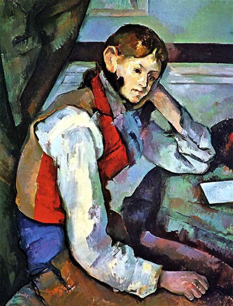 Der Knabe mit der roten Weste, 1889 - Paul Cézanne