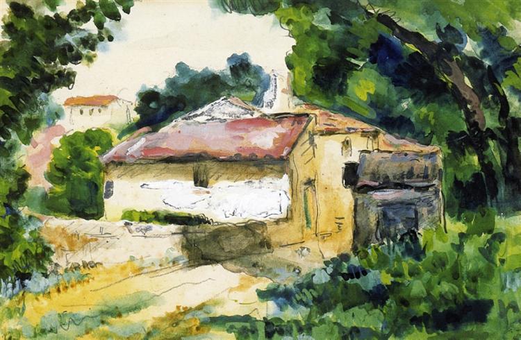 House in Provence, 1867 - Поль Сезанн