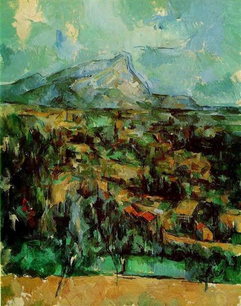 Mont Sainte-Victoire, c.1902 - Поль Сезанн