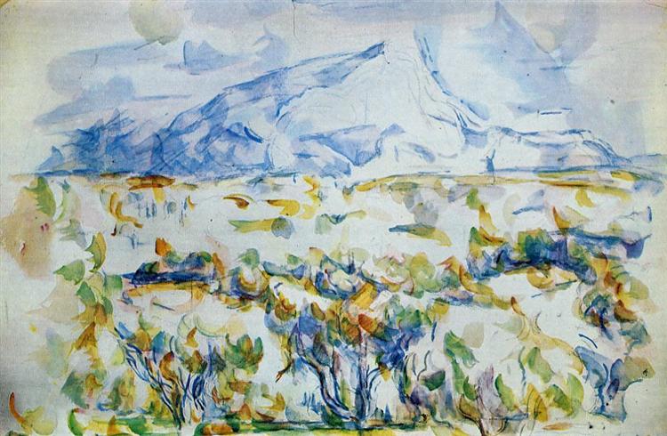 Mont Sainte-Victoire, c.1903 - 塞尚