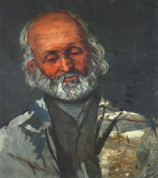 Portrait of an old man, c.1868 - 塞尚
