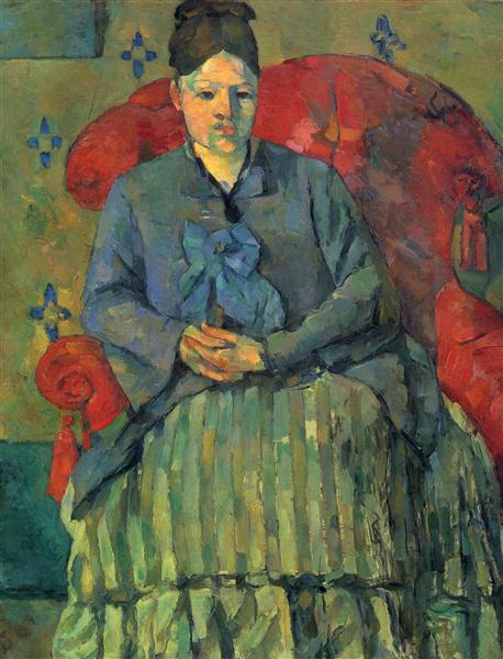 Madame Cézanne dans un fauteuil rouge, 1878 - Paul Cézanne