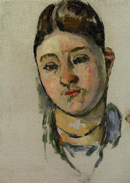 Portrait of Madame Cezanne, 1883 - 塞尚