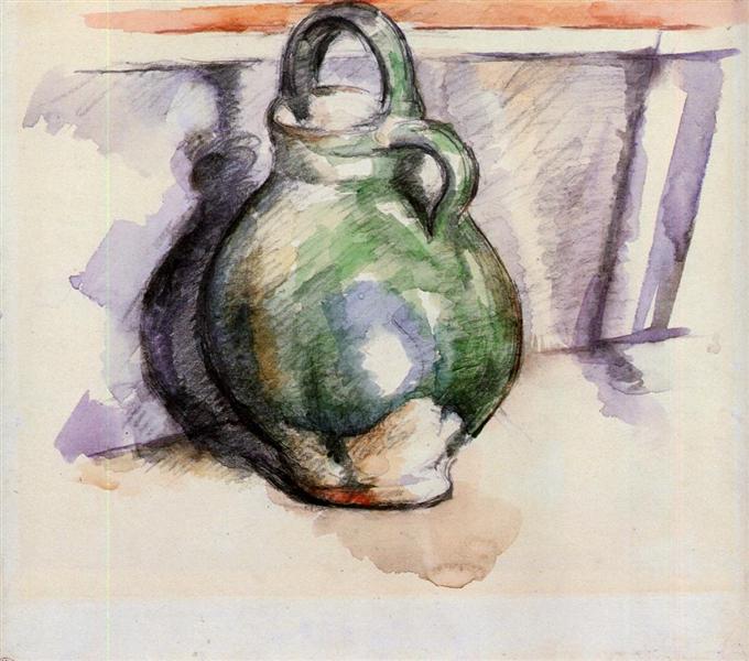 The Green Pitcher, 1887 - Paul Cezanne