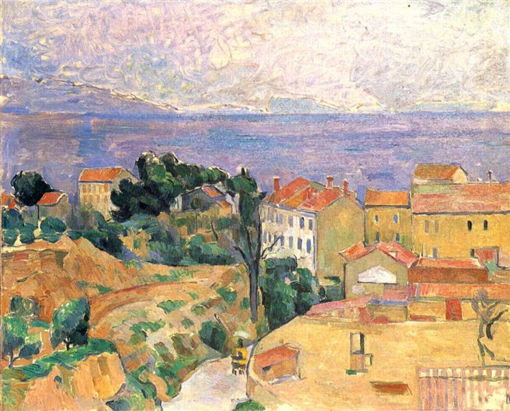 View of L'Estaque, 1883 - Paul Cezanne