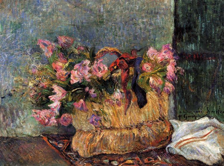 Basket of flowers, 1884 - Paul Gauguin