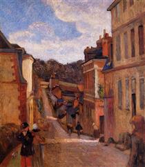 La calle Jouvenet en Rouen - Paul Gauguin