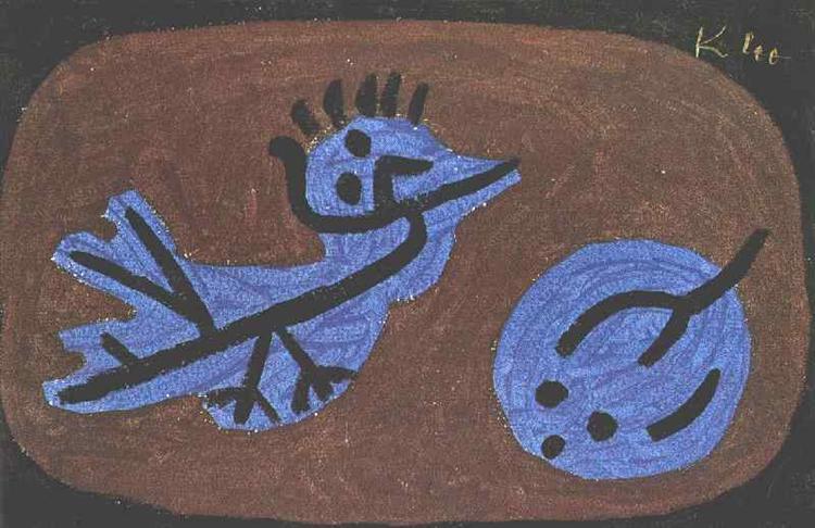 Blue bird pumpkin, 1939 - Пауль Клее