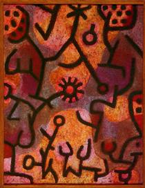 Flora on rocks Sun - Paul Klee