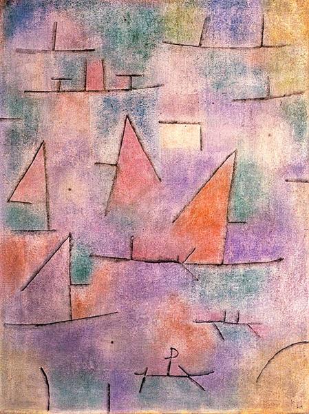 Harbour with sailing ships, 1937 - 保羅‧克利