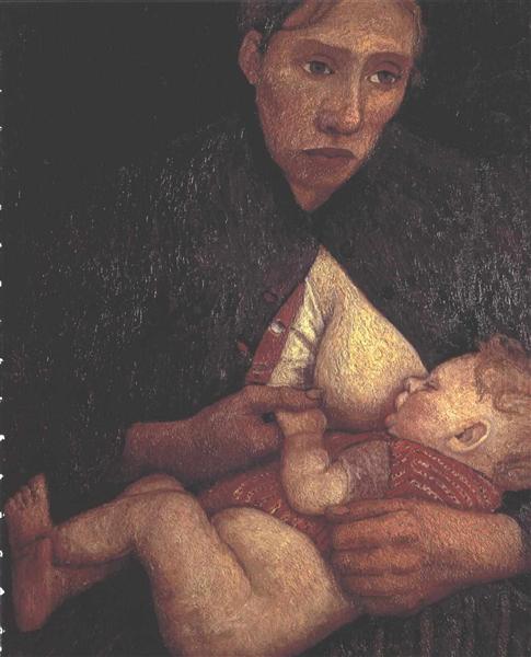 Breast feeding mother - Paula Modersohn-Becker