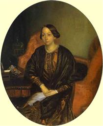 Portrait of Amalia Legrand - Pavel Fedotov