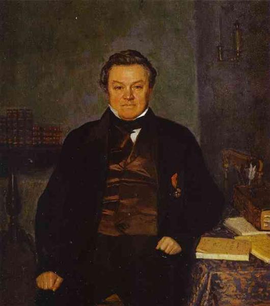 Portrait of F. Ye. Yakovlev, 1846 - 1847 - Pavel Fedotov