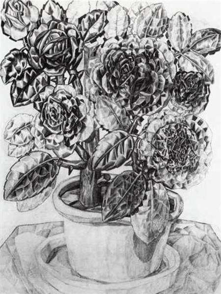 Цветы, 1912 - 1913 - Павел Филонов