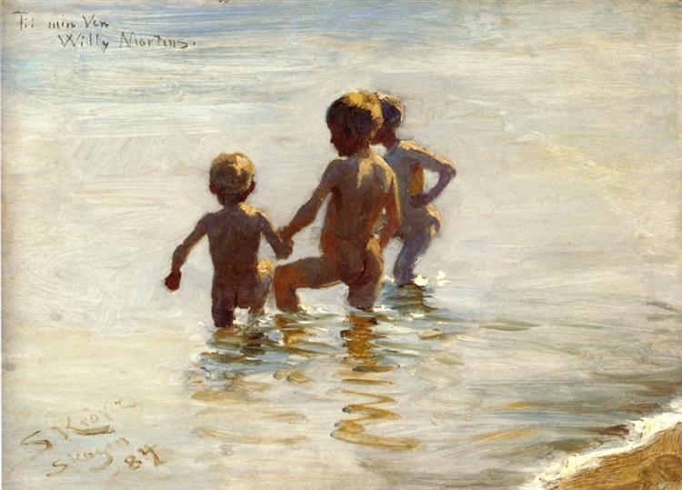 A Summer's Day at Skagen South Beach, 1884 - Педер Северин Крёйер