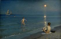 Boys Bathing at Skagen, Summer Evening - Peder Severin Krøyer