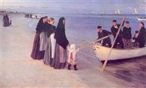 Pescadores em Skagen - Peder Severin Krøyer