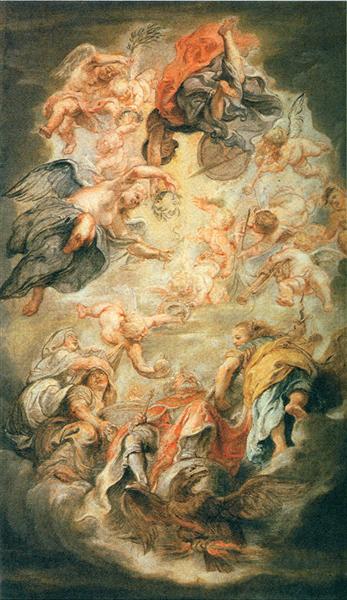 Apotheosis of King James I, 1634 - Pierre Paul Rubens