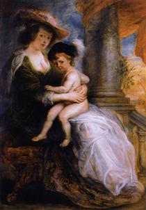 Hélène Fourment et son fils Frans - Pierre Paul Rubens