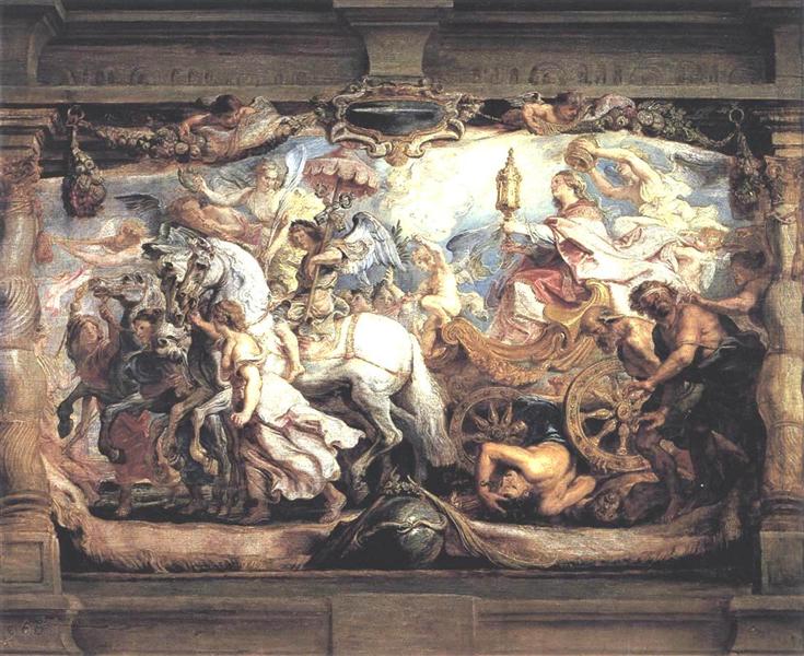 Triumph of Church over Fury, Discord, and Hate, c.1628 - Pierre Paul Rubens