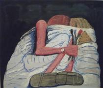 Couple in bed - 菲利普‧古斯頓