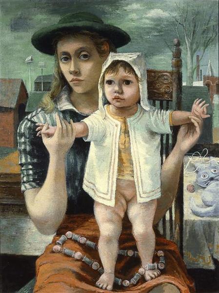 The Young Mother, 1944 - Філіпп Густон
