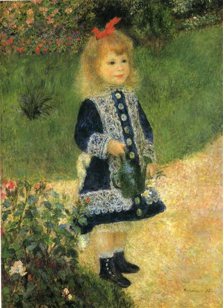 Girl with a Watering Can, 1876 - Пьер Огюст Ренуар