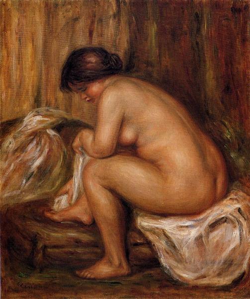 After Bathing, c.1900 - П'єр-Оґюст Ренуар