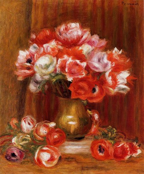 Anemones, 1909 - Auguste Renoir