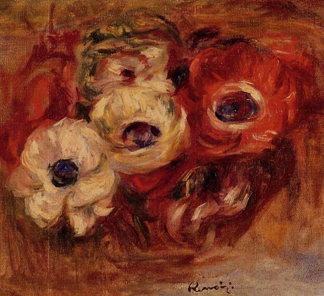 Anemones, 1916 - Auguste Renoir