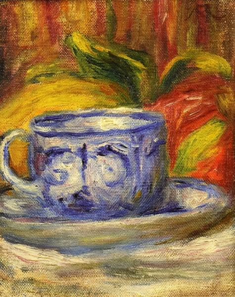 Cup and Fruit, c.1910 - Пьер Огюст Ренуар
