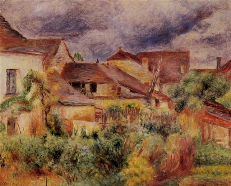 Essoyes Landscape, 1884 - 雷諾瓦